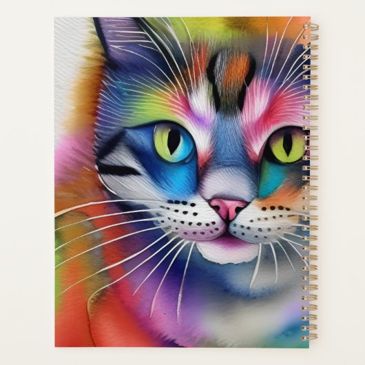 Kat Planner van kleurrijk jaar (Achterkant)