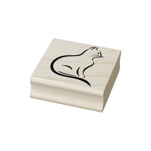 kat poes kunststempel rubberstempel (Stempel)