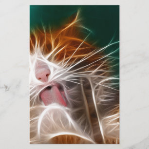 kat poesje katjes schattig huisdier spinnen miauw briefpapier