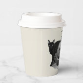 Kat & Pompoen Gelukkig Halloween Papieren Bekers (Rechts)