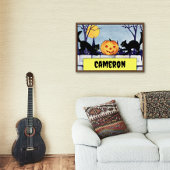   Kat Pompoen Halloween Poster