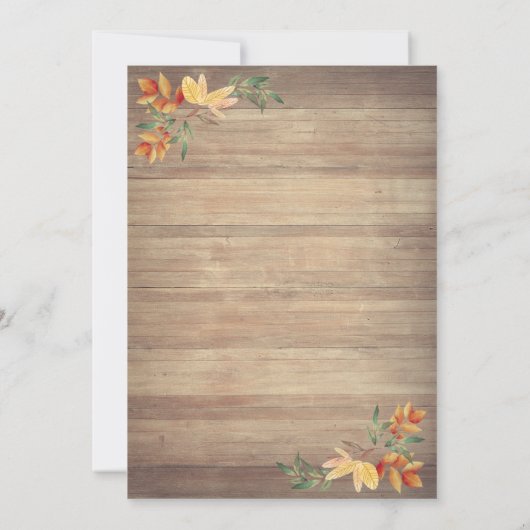 Kat, pompoen, String Lichten, Baby shower hout Kaart (Achterkant)