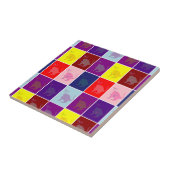 Kat-pop glimlachen tegeltje (Zijkant)