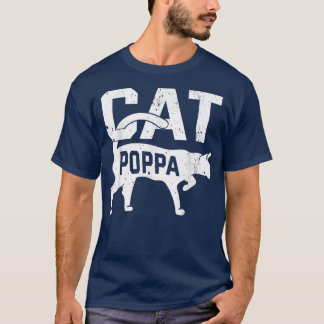 Kat Poppa Kitten huisdier eigenaar weit vaderdag T-shirt