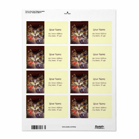 KAT PORTRAIT ETIKET (Full Sheet)