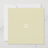 Kat Portret Art Design Dank u kaart (Achterkant)