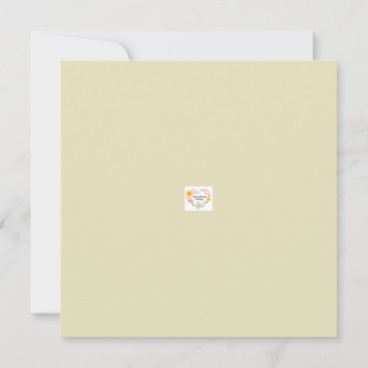 Kat Portret Art Design Dank u kaart (Achterkant)