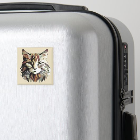 Kat Portret Art Design Magneet (Insitu (bagage))