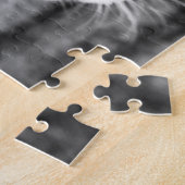 Kat portret - de denker legpuzzel (Zijkant)