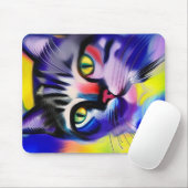 Kat portret muismat (Met muis)