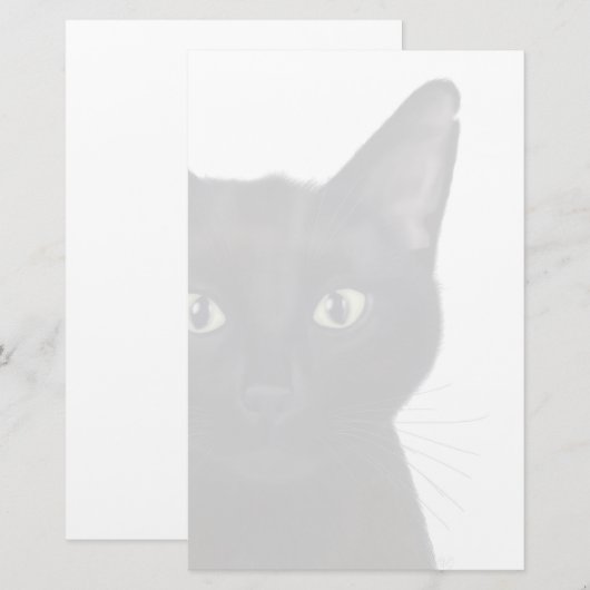 Kat, portret van Gus Briefpapier (Voorkant / Achterkant)