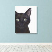 Kat, portret van Gus Canvas Afdruk (Insitu (Houten vloer))