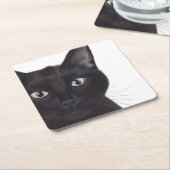 Kat, portret van Gus Kartonnen Onderzetters (Schuin)