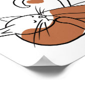 Kat Poses. Poster (Hoek)