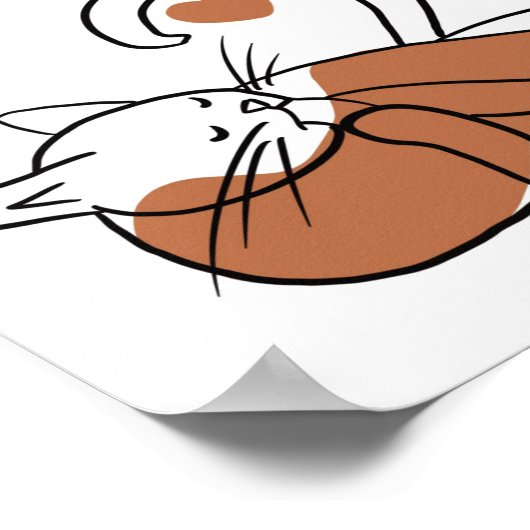 Kat Poses. Poster (Hoek)