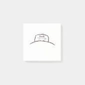 Kat post het merkt op. Schattige kattennotitieblok Post-it® Notes (Voorkant)