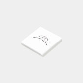 Kat post het merkt op. Schattige kattennotitieblok Post-it® Notes (Schuin)