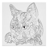 Kat: poster kleuren (Voorkant)