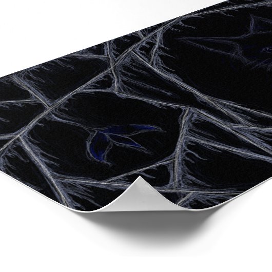 Kat-poster met ribben poster (Hoek)