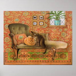Kat posters voor schilderen
