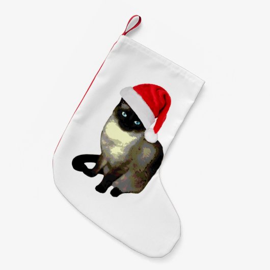Kat poten, Siamese kerstkattestaart Kleine Kerstsok (Voorkant (Hangend))