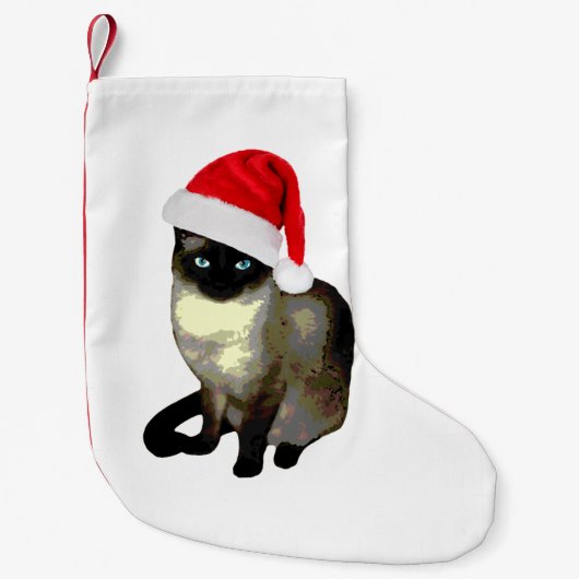 Kat poten, Siamese kerstkattestaart Kleine Kerstsok (Voorkant)