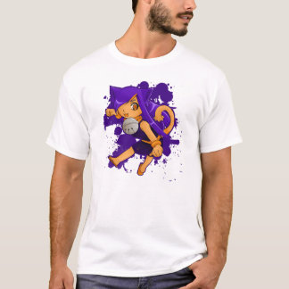 Kat Pounce Dames Tonal Stripe T-Shirt