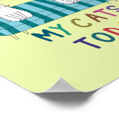 Kat praat, gesprekken met de katten poster (Hoek)