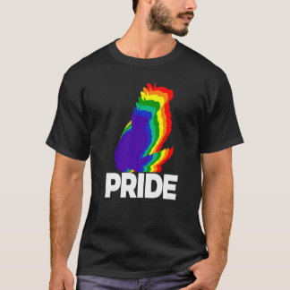 Kat Pride Cat Rainbow Color Cat Kitten 9 T-shirt