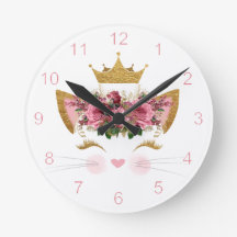 Kat Princess Wall Clock