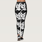 KAT PRINT YOGA BROEK ZWART LEGGINGS (Achterkant)
