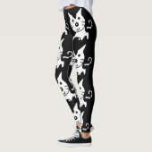 KAT PRINT YOGA BROEK ZWART LEGGINGS (Links)