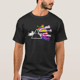 Kat Prisma Gay Pride Maand LGBT Regenboogvlag Dive T-shirt