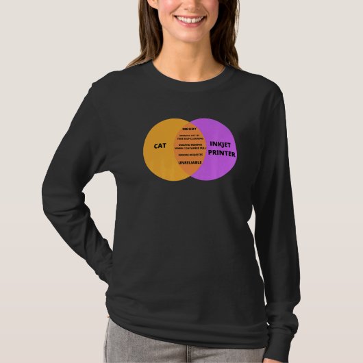 Kat programmeur voor IT Techie Kat Pun Meme T-shirt (Voorkant)