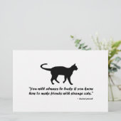 Kat Proverb Briefpapier (Staand voorkant)