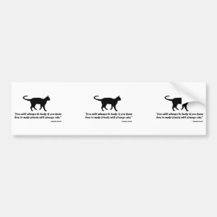 Kat Proverb Bumpersticker