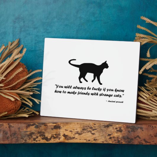 Kat Proverb Fotoplaat (Zijkant)