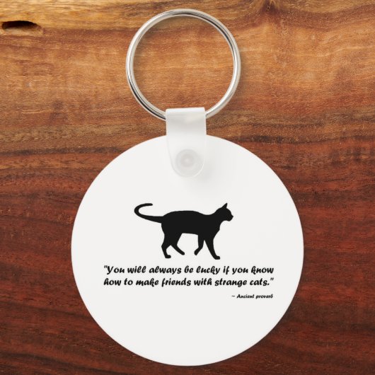 Kat Proverb Sleutelhanger (Voorkant)