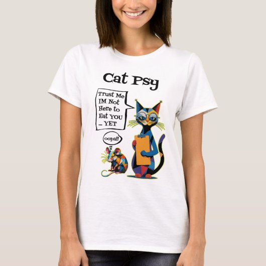 Kat Psy T-shirt (Voorkant)