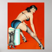 Kat pulp omhoog poster (Voorkant)