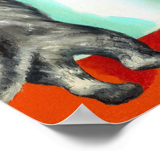 Kat pulp omhoog poster (Hoek)