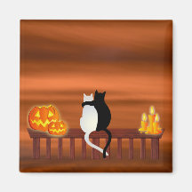 Kat Pumpkins Candles Halloween