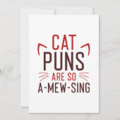 Kat-puns zijn zo vermakelijk bedankkaart (Voorkant)