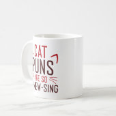 Kat-puns zijn zo vermakelijk koffiemok (Voorkant links)