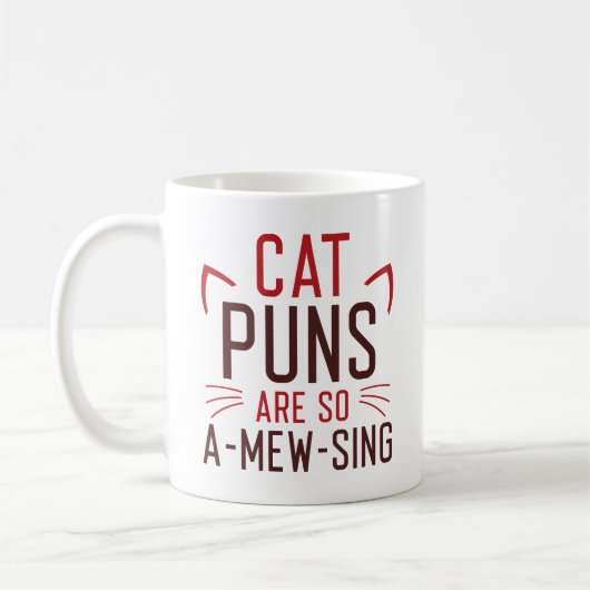 Kat-puns zijn zo vermakelijk koffiemok (Links)