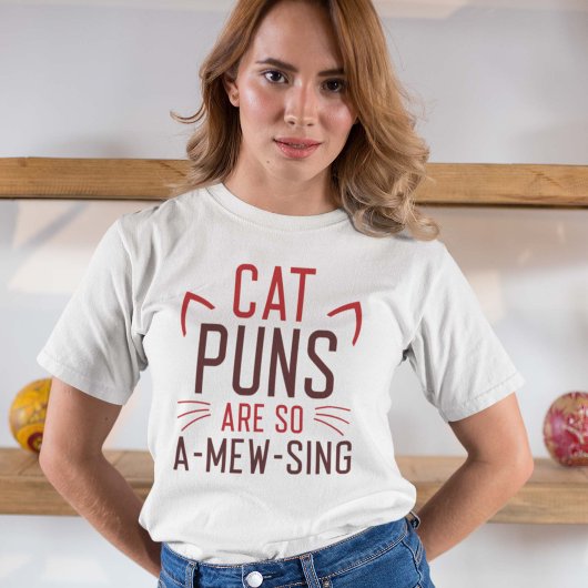 Kat-puns zijn zo vermakelijk t-shirt
