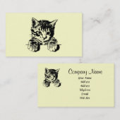 Kat PURRfection Visitekaartje (Voorkant / Achterkant)