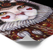 Kat Queen of Hearts Alice Wonderland Royalty Art Poster (Hoek)