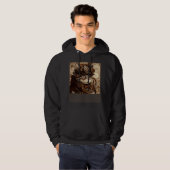 Kat Quilten Steampunk Hoodie (Voorkant volledig)
