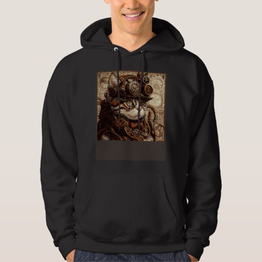 Kat Quilten Steampunk Hoodie (Voorkant)